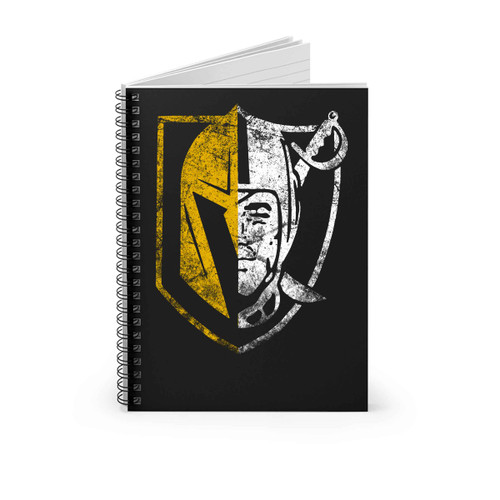 Knights Raiders Half Grunge Spiral Notebook