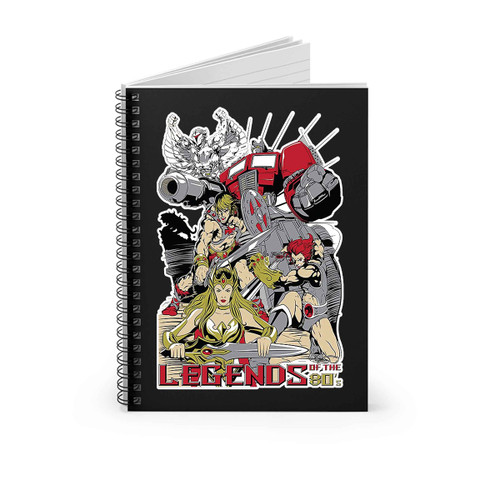 Legends Heroes Of The 80S Spiral Notebook