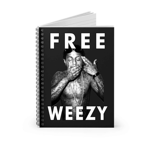 Lil Wayne Free Weezy Shoot Me Cover Spiral Notebook