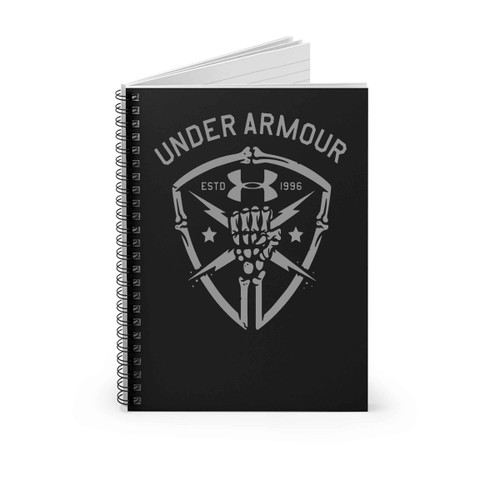 Logo Hand Skull Under Armour The Rock Project Supervent Spiral Notebook