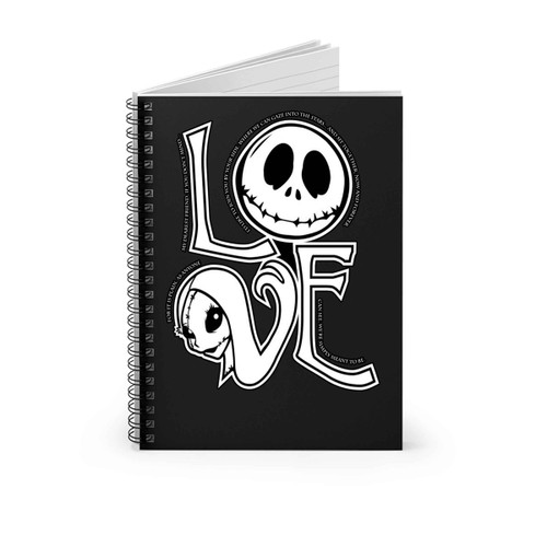 Love Jack And Sally Spiral Notebook