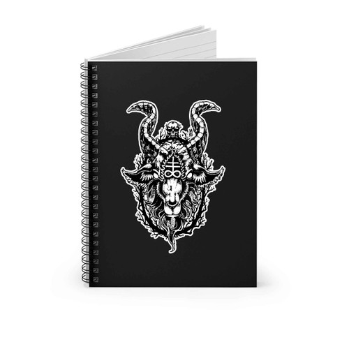 Lucifer Morningstar Goat Head Spiral Notebook