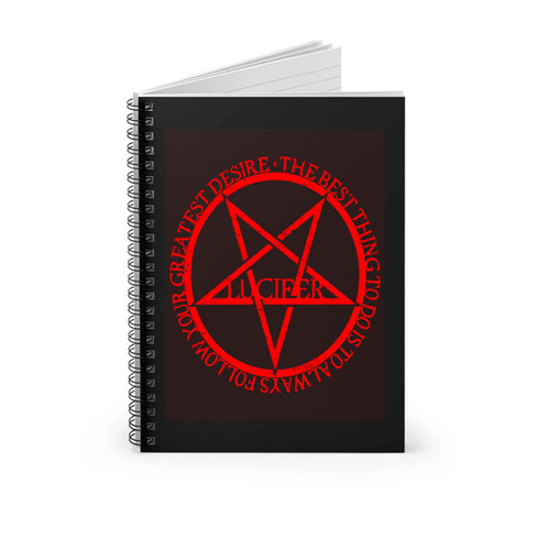 Lucifer Morningstar Quote Spiral Notebook