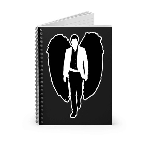 Lucifer Morningstar Silhouette Spiral Notebook