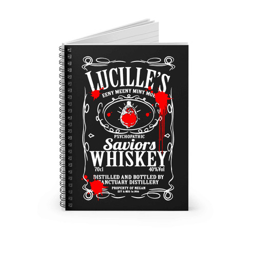 Lucille Whiskey Property Of Neganthe Walking Dead Spiral Notebook