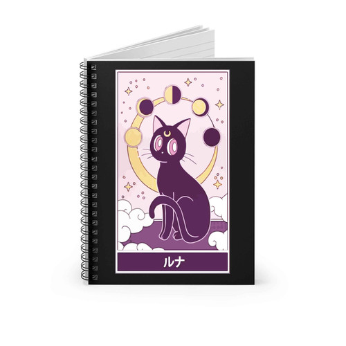 Luna The Sailor Cat Spiral Notebook