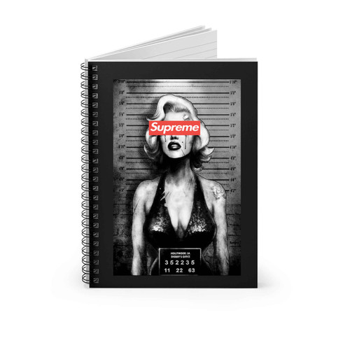 Marilyn Monroe Mugshot Supreme Spiral Notebook