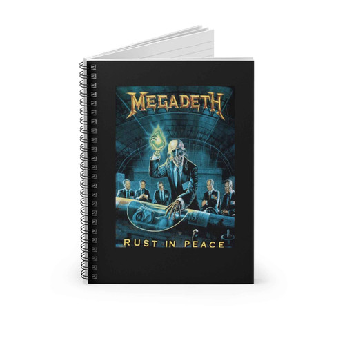 Megadeth Rust In Peace Spiral Notebook