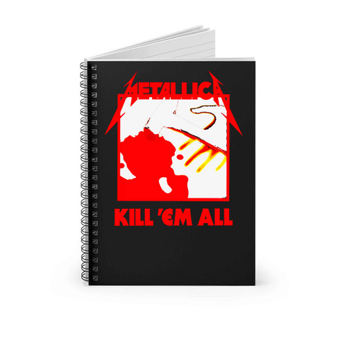 Metallica Kill Em All Tracks Spiral Notebook