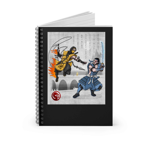 Mortal Kombat Fire Vs Ice Spiral Notebook