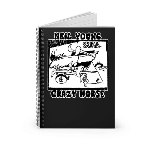 Neil Young Crazy Horse Zuma Folk Rock Retro Cool Spiral Notebook