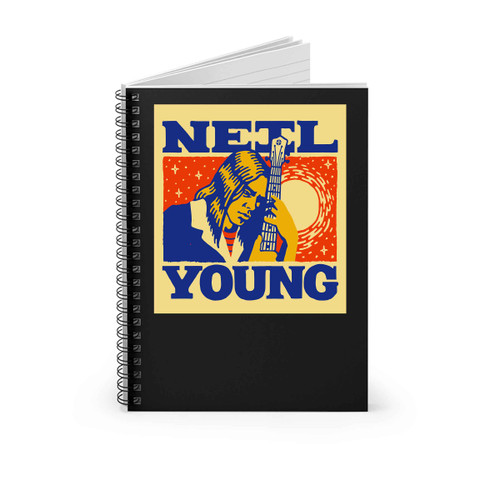 Neil Young Dribbble Fan Art Spiral Notebook