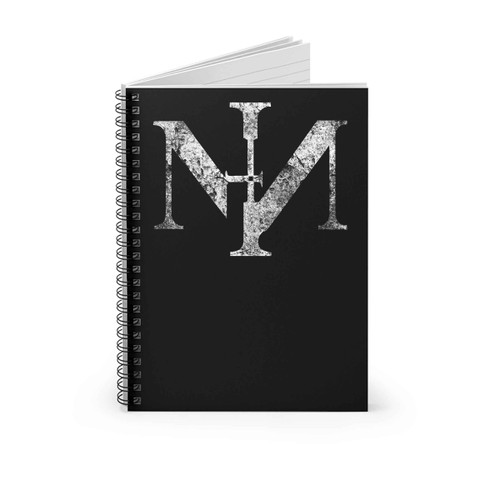 Nin Nine Inch Nails Grunge Logo Spiral Notebook