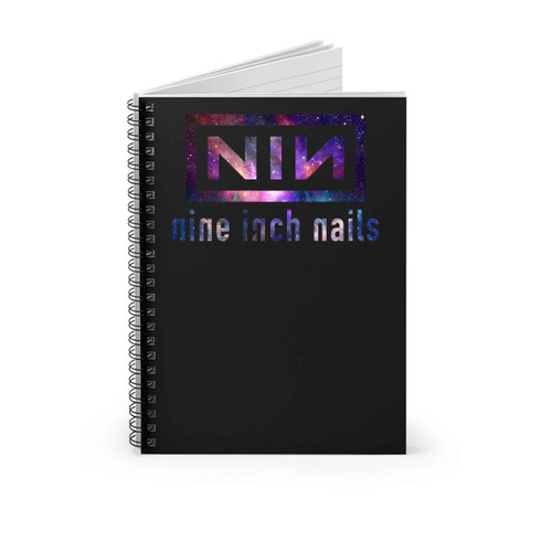 Nine Inch Nails Nin Nebula Logo Spiral Notebook