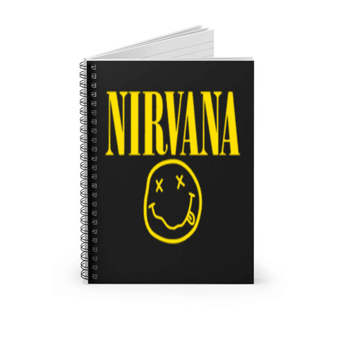 Nirvana Smiley Face Rock Band Spiral Notebook