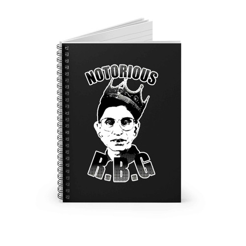 Notorious Rbg Bw Spiral Notebook