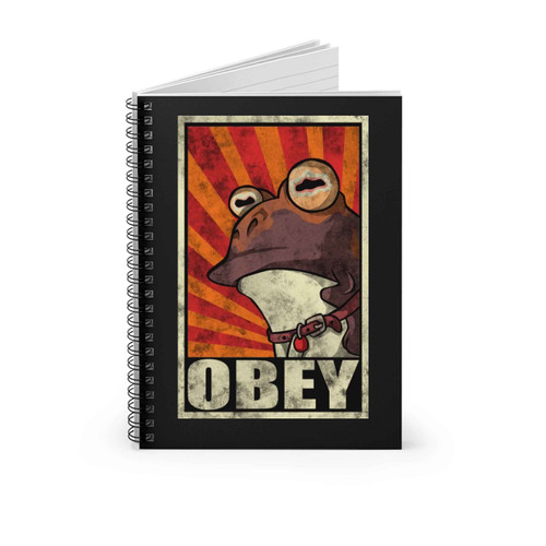 Obey The Hypnotoad Spiral Notebook