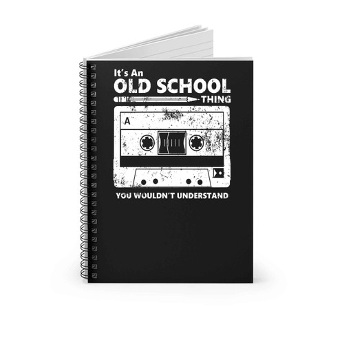 Old School Skool Cassette Tape Pencil Roll Fix Boombox Throwback Flashback Tbt 80S Eighties 90S Saved By The Bell Sony Walkman Spiral Notebook