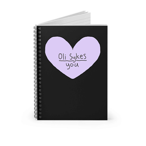 Oli Sykes Over You Bmth Bring Mr To The Horizon Spiral Notebook