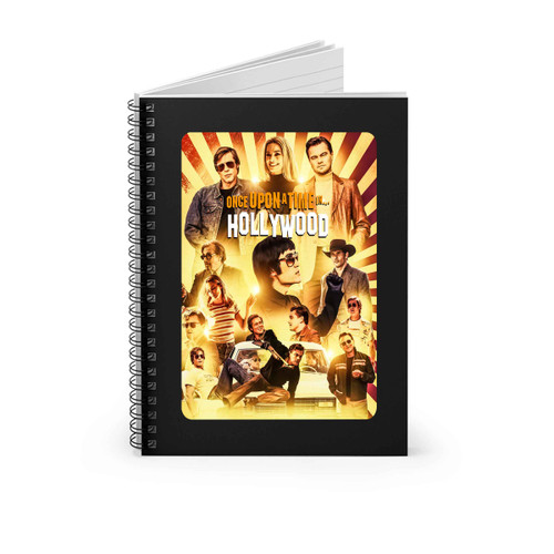 Once Upon A Time In Hollywood Retro Poster Spiral Notebook Once Upon A Time In Hollywood Retro Poster Spiral Notebook