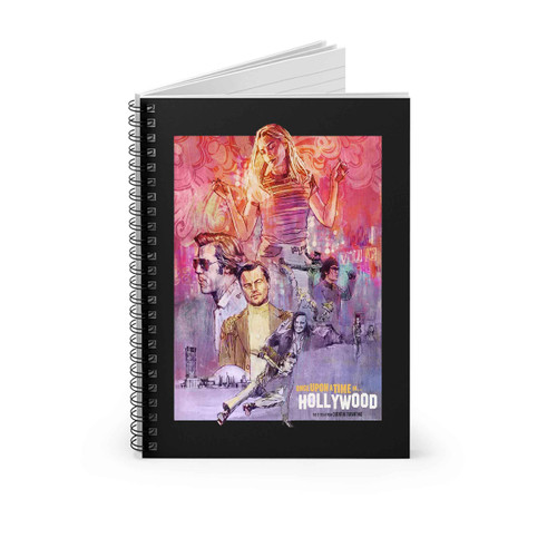 Once Upon A Time In Hollywood Water Color Art Poster Spiral Notebook Once Upon A Time In Hollywood Water Color Art Poster Spiral Notebook