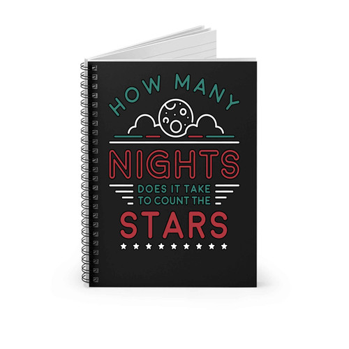 One Direction How Many Nights Spiral Notebook