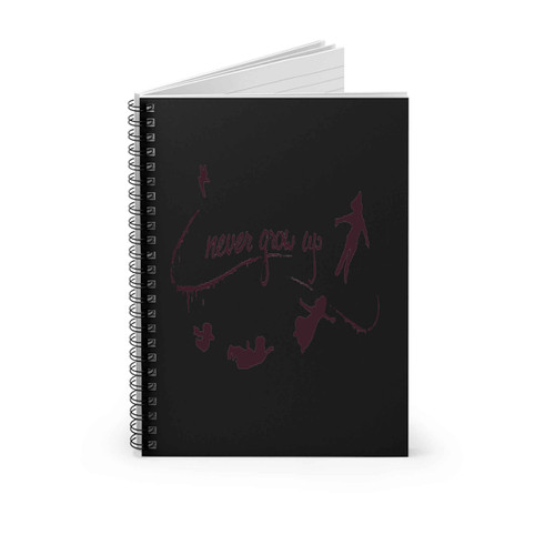 Peter Pan Never Grow Up Spiral Notebook