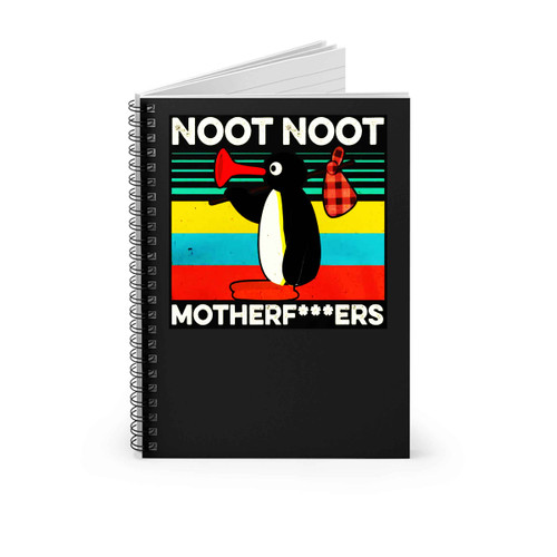 Pingu Noot Noot Motherfuckkers Vintage Spiral Notebook