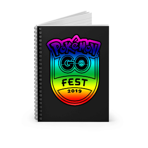 Pokemon Go Fest Chicago Emblem Logo Spiral Notebook