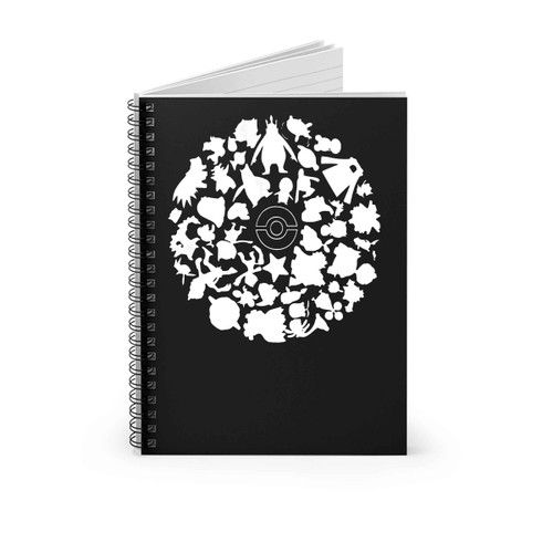 Pokemon Go Fest Chicago White Logo Spiral Notebook