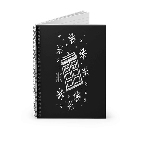 Police Box Christmas Spiral Notebook