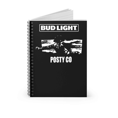 Post Malone Bud Light Posty Co Spiral Notebook