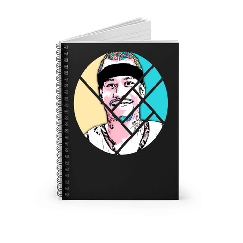 Post Malone Edited Cover White Iversion Spiral Notebook
