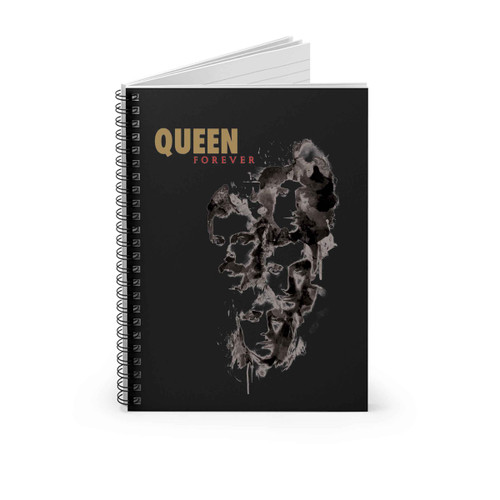 Queen Forever Freddie Mercury Top Rock Music Spiral Notebook