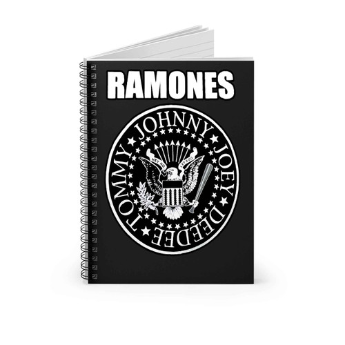 Ramones Johnny Joey Deedee Tommy Spiral Notebook