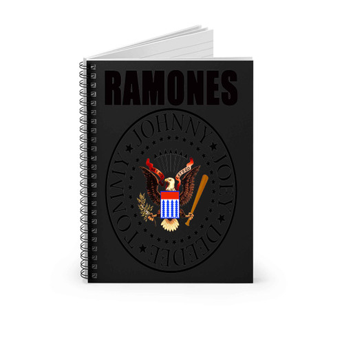 Ramones Tommy Johnny Joey Deedee Spiral Notebook