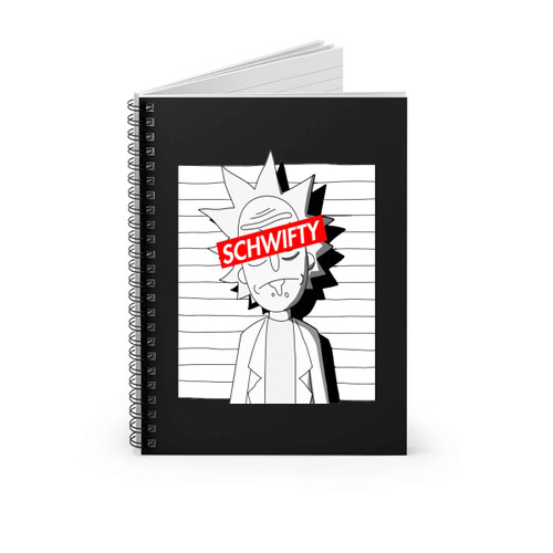 Rick And Morty Schwifty Obey Poster Spiral Notebook