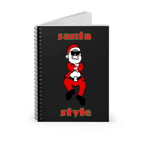 Santa Style Spiral Notebook