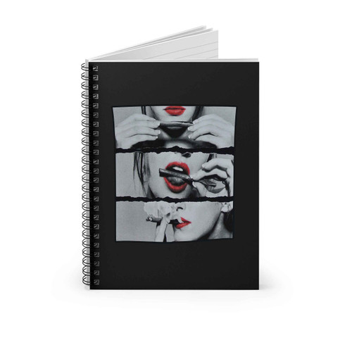 Sexy Girl Rolling Blunt Raglan Spiral Notebook