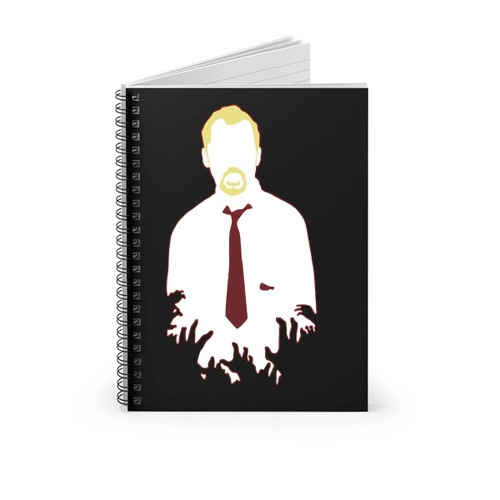 Shaun Of The Dead Silhouette Spiral Notebook