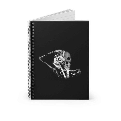 Skeleton Camera Spiral Notebook
