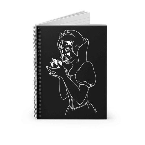 Snow White Apple Darth Vader Spiral Notebook