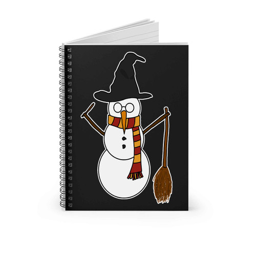 Snowman Wizard Harry Potter Christmas Spiral Notebook