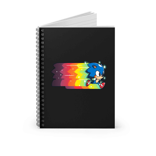 Sonic Speed Of Light Spiral Notebook