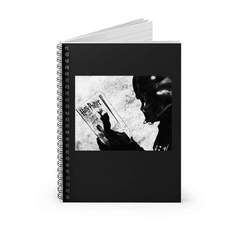 Star Wars Fiction Darth Vader Reading Poster Harry Potter Spiral Notebook