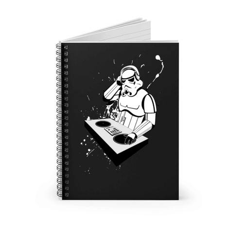 Star Wars Stormtrooper Dj Party Spiral Notebook
