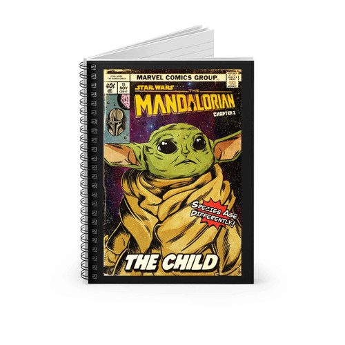 Star Wars The Mandalorian Comic Cover Spiral Notebook