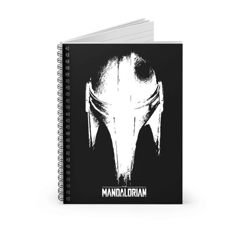 Star Wars The Mandalorian Dark Helmet Sketched Spiral Notebook