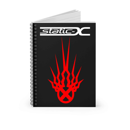 Static X Logo Rock Band Spiral Notebook