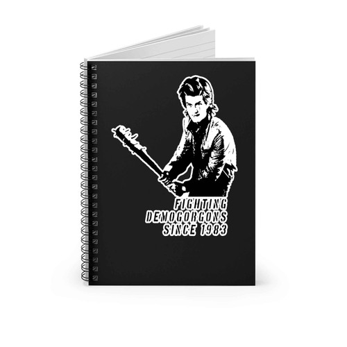 Steve Fighting Stranger Things Season Three Spiral Notebook